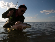 Rolandas with a fish Rolandas with a fish
